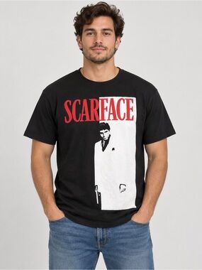 Mad Engine Scarface Tony Montana Graphic T-Shirt Men’s XL Black